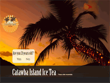 Tablet Screenshot of catawbaislandicetea.com